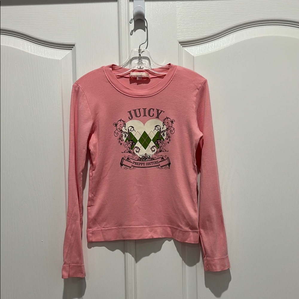 Vintage Juicy Couture Pink Long Sleeve Top